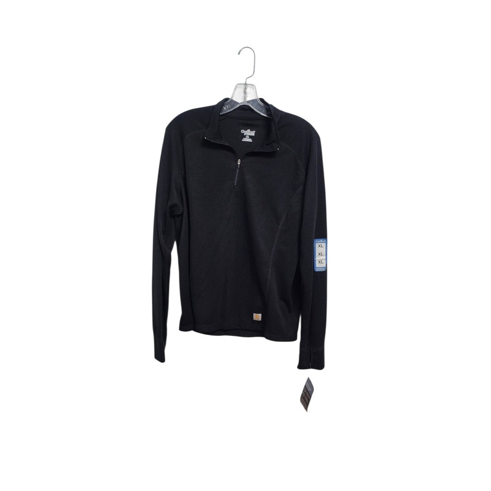 Carhartt Black Quarter-Zip Pullover Sweatshirt